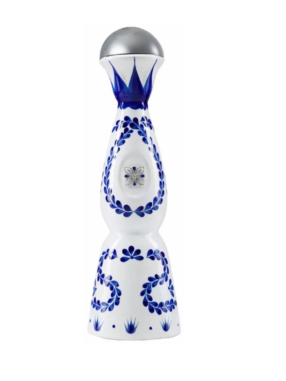Clase Azul reposado  empty bottle hand painted blue white ceramic